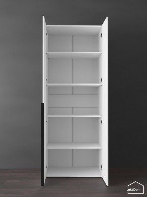 Шкаф Linnea MHR-2-2 2050х800х510 (Белый-М 11.1.2) в Приобье - priobie.ok-mebel.com | фото 4