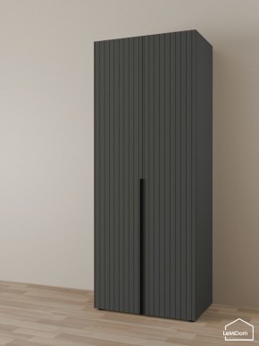 Шкаф Linnea MHR-2 2050х800х510 (Графит-М 11.1.25) в Приобье - priobie.ok-mebel.com | фото