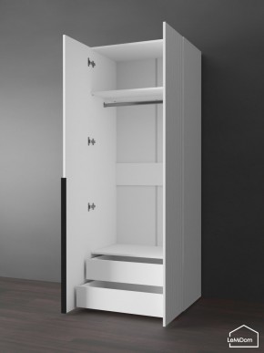 Шкаф Linnea MHR-2-3 2050х800х510 (Белый-М 11.1.2) в Приобье - priobie.ok-mebel.com | фото 5
