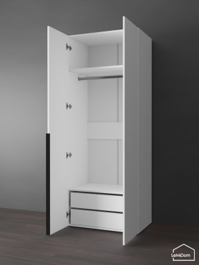 Шкаф Linnea MHR-2-3 2050х800х510 (Белый-М 11.1.2) в Приобье - priobie.ok-mebel.com | фото 6