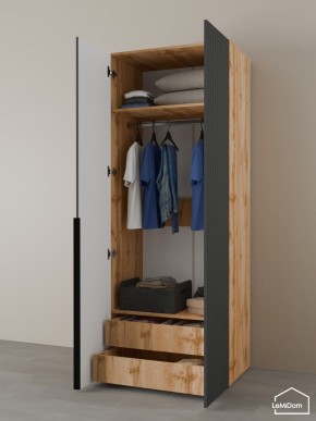 Шкаф Linnea MHR-2-3 2050х800х510 (ДВ-М 11.1.25) в Приобье - priobie.ok-mebel.com | фото 6