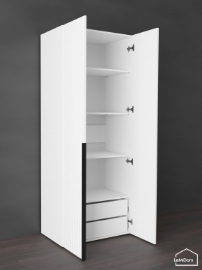 Шкаф Linnea MHR-2-4 2050х800х510 (Белый-М 11.1.2) в Приобье - priobie.ok-mebel.com | фото 6
