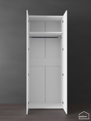 Шкаф Linnea MHR-2PO 2050х800х510 (Белый-М 11.1.2) в Приобье - priobie.ok-mebel.com | фото 4