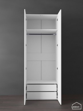 Шкаф Linnea MHR-2PO-3 2050х800х510 (Белый-М 11.1.2) в Приобье - priobie.ok-mebel.com | фото 4