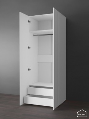 Шкаф Linnea MHR-2PO-3 2050х800х510 (Белый-М 11.1.2) в Приобье - priobie.ok-mebel.com | фото 5