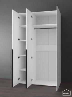 Шкаф Linnea MHR-3-1 2050х1200х510 (Белый-М 11.1.1) в Приобье - priobie.ok-mebel.com | фото 5