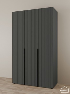 Шкаф Linnea MHR-3-1 2050х1200х510 (Графит-М 11.1.25) в Приобье - priobie.ok-mebel.com | фото