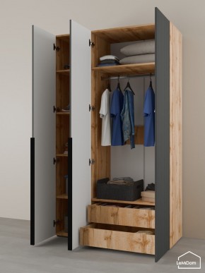 Шкаф Linnea MHR-3-2 2050х1200х510 (ДВ-М 11.1.25) в Приобье - priobie.ok-mebel.com | фото 6