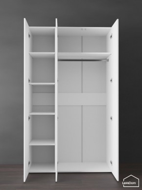 Шкаф Linnea MHR-3PO-1 2050х1200х510 (Белый-М 11.1.2) в Приобье - priobie.ok-mebel.com | фото 5