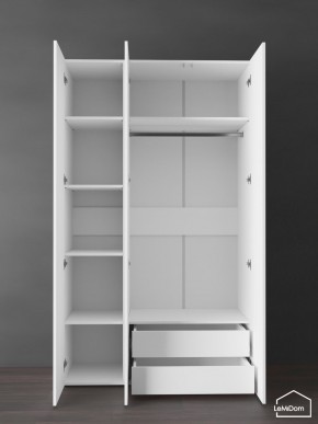 Шкаф Linnea MHR-3PO-2 2050х1200х510 (Белый-М 11.1.2) в Приобье - priobie.ok-mebel.com | фото 5