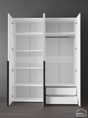 Шкаф Linnea MHR-4-2 2050х1600х510 (Белый-М 11.1.1) в Приобье - priobie.ok-mebel.com | фото 5