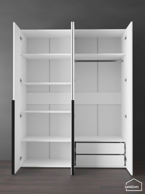 Шкаф Linnea MHR-4-2 2050х1600х510 (Белый-М 11.1.1) в Приобье - priobie.ok-mebel.com | фото 6