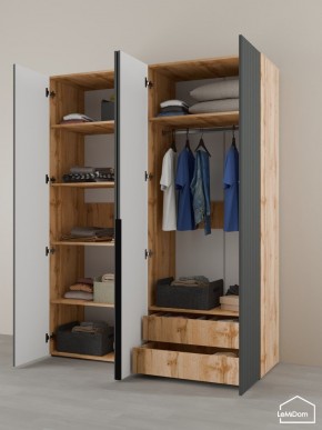 Шкаф Linnea MHR-4-2 2050х1600х510 (ДВ-М 11.1.25) в Приобье - priobie.ok-mebel.com | фото 5