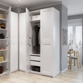 Шкаф МАКС однодверный, цвет белый в Приобье - priobie.ok-mebel.com | фото 4
