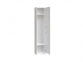 Шкаф МАКС однодверный узкий, цвет белый в Приобье - priobie.ok-mebel.com | фото 2