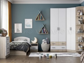 МАРТИНА Шкаф (Белый глянец/дуб сонома) в Приобье - priobie.ok-mebel.com | фото 3