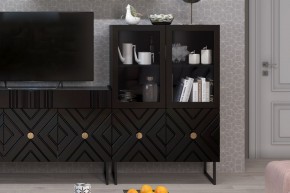 Шкаф низкий (2 стеклодвери) Марсель в Приобье - priobie.ok-mebel.com | фото 7