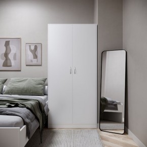 Шкаф ОРИОН двухдверный, цвет белый в Приобье - priobie.ok-mebel.com | фото 4