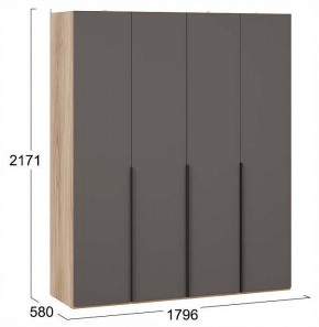 Шкаф платяной Порто СМ-393.07.110 в Приобье - priobie.ok-mebel.com | фото 3