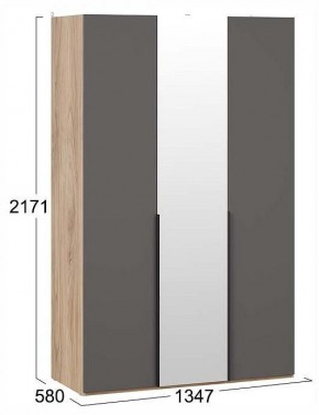 Шкаф платяной Порто СМ-393.07.112 в Приобье - priobie.ok-mebel.com | фото 3