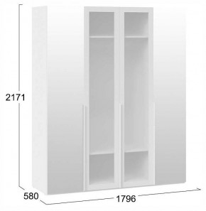 Шкаф платяной Порто СМ-393.07.115 в Приобье - priobie.ok-mebel.com | фото 4