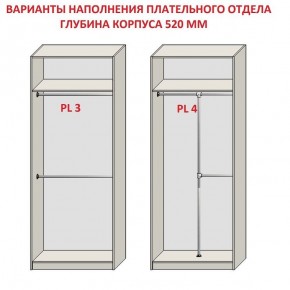 Шкаф распашной серия «ЗЕВС» (PL3/С1/PL2) в Приобье - priobie.ok-mebel.com | фото 10