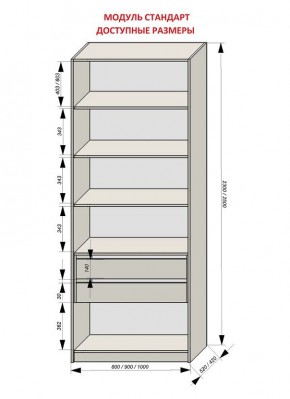 Шкаф распашной серия «ЗЕВС» (PL3/С1/PL2) в Приобье - priobie.ok-mebel.com | фото 13