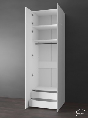 Шкаф с антресолью Linnea MHR-2POA-3 2450х800х510 (Белый-М 11.1.2) в Приобье - priobie.ok-mebel.com | фото 6