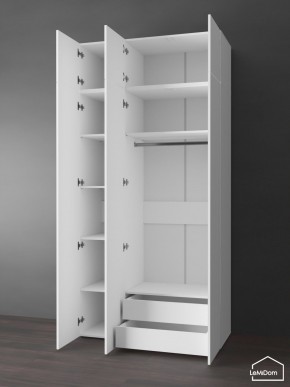 Шкаф с антресолью Linnea MHR-3POA-2 2450х1200х510 (Белый-М 11.1.1) в Приобье - priobie.ok-mebel.com | фото 5