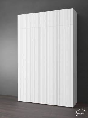 Шкаф с антресолью Linnea MHR-4POA-2 2450х1600х510 (Белый-М 11.1.2) в Приобье - priobie.ok-mebel.com | фото
