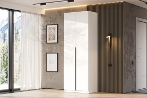 Шкаф ШК-5 + 4 полки + ящики (800) Белый текстурный в Приобье - priobie.ok-mebel.com | фото 2