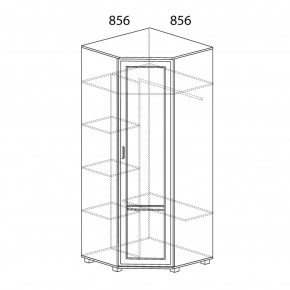 Шкаф угловой №243 Белла в Приобье - priobie.ok-mebel.com | фото 2