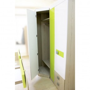 Шкаф угловой 700 Стиль № 3 (туя светлая/лайм) в Приобье - priobie.ok-mebel.com | фото 4