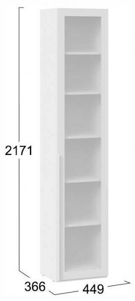 Шкаф-витрина Порто СМ-393.07.213 в Приобье - priobie.ok-mebel.com | фото 4