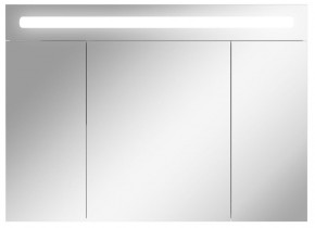 Шкаф-зеркало Аврора 100 с подсветкой LED Домино (DV8012HZ) в Приобье - priobie.ok-mebel.com | фото