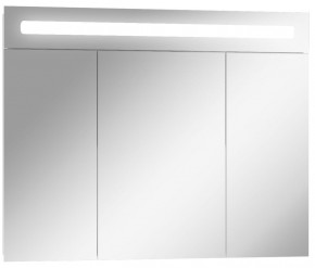 Шкаф-зеркало Аврора 90 с подсветкой LED Домино (DV8011HZ) в Приобье - priobie.ok-mebel.com | фото