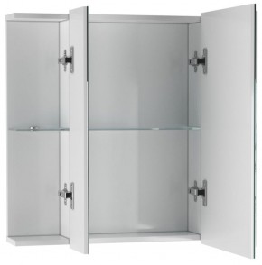 Шкаф-зеркало Мега 75 АЙСБЕРГ (DM4604HZ) в Приобье - priobie.ok-mebel.com | фото 3