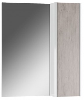 Шкаф-зеркало Uno 60 Дуб серый левый/правый Домино (DU1503HZ) в Приобье - priobie.ok-mebel.com | фото 1
