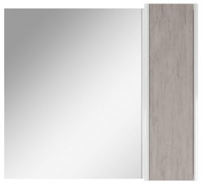 Шкаф-зеркало Uno 80 Дуб серый левый/правый Домино (DU1504HZ) в Приобье - priobie.ok-mebel.com | фото 5