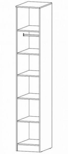 ГАММА Спальный гарнитур (модульный) дуб вотан в Приобье - priobie.ok-mebel.com | фото 5