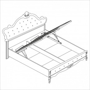 Спальня Мишель 3-х ств (белый матовый/экокожа) в Приобье - priobie.ok-mebel.com | фото 4