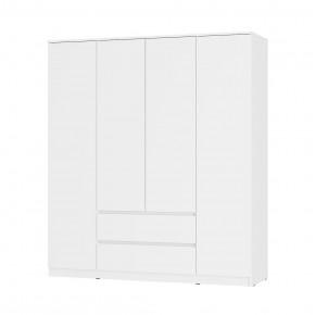 Спальня Симпл (белая) модульная в Приобье - priobie.ok-mebel.com | фото 41
