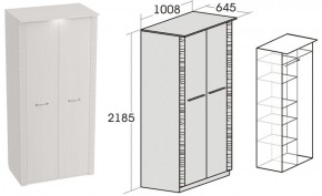 Спальный гарнитур Элана (модульная) Бодега белая в Приобье - priobie.ok-mebel.com | фото 10