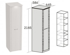 Спальный гарнитур Элана (модульная) Бодега белая в Приобье - priobie.ok-mebel.com | фото 9