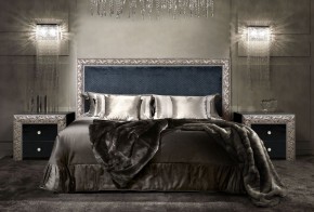 Спальный гарнитур Тиффани Premium черная/серебро в Приобье - priobie.ok-mebel.com | фото 2