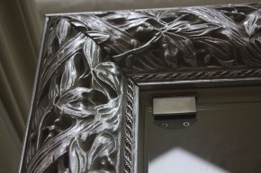 Спальный гарнитур Тиффани Premium черная/серебро в Приобье - priobie.ok-mebel.com | фото 4