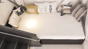 Стандарт Кровать 0900, цвет венге, ШхГхВ 93,5х203,5х70 см., сп.м. 900х2000 мм., без матраса, основание есть в Приобье - priobie.ok-mebel.com | фото 6