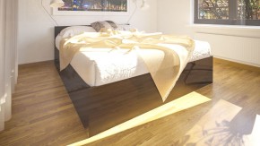 Стандарт Кровать 1600, цвет венге, ШхГхВ 163,5х203,5х70 см., сп.м. 1600х2000 мм., без матраса, основание есть в Приобье - priobie.ok-mebel.com | фото 6