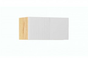 СТЕФАНИ-1.1 Антресоль (дуб крафт золотой/белый софт) в Приобье - priobie.ok-mebel.com | фото