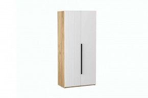 СТЕФАНИ-2 Шкаф (дуб крафт золотой/белый софт) в Приобье - priobie.ok-mebel.com | фото